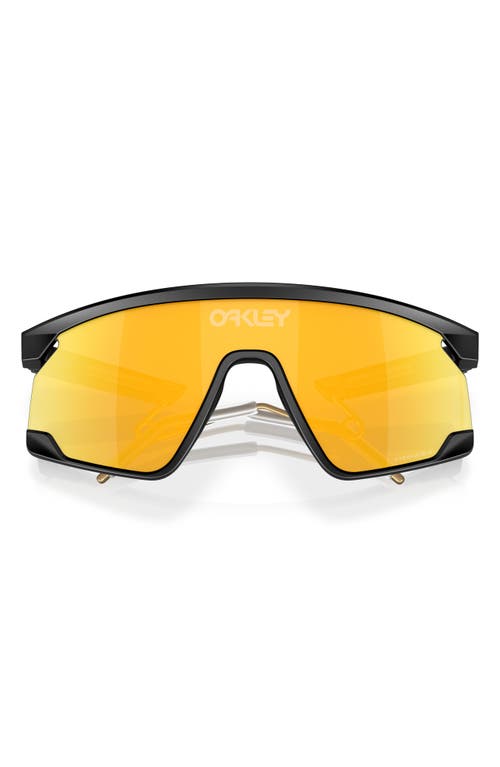 Oakley Bxtr 39mm Polarized Rectangular Sunglasses In Matte Black