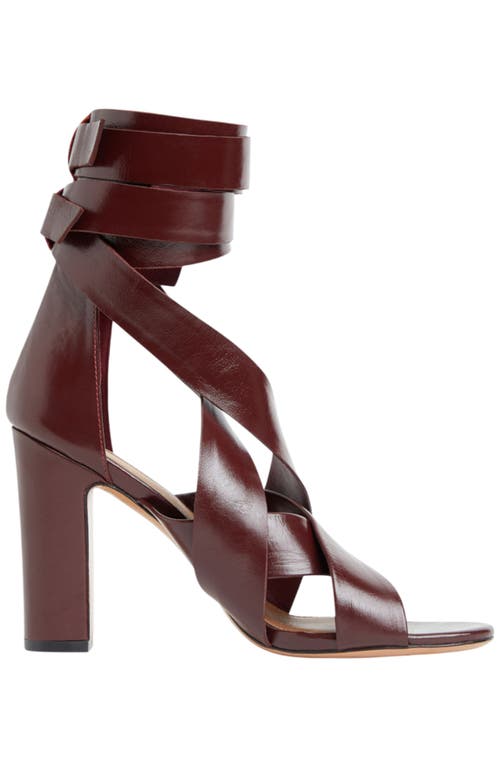 Cynthia Rowley Cece Wrap Heel In Burgundy