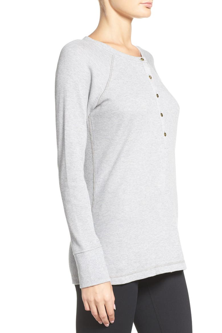 Waffle Knit Henley, Alternate, color, DRIFTER GREY