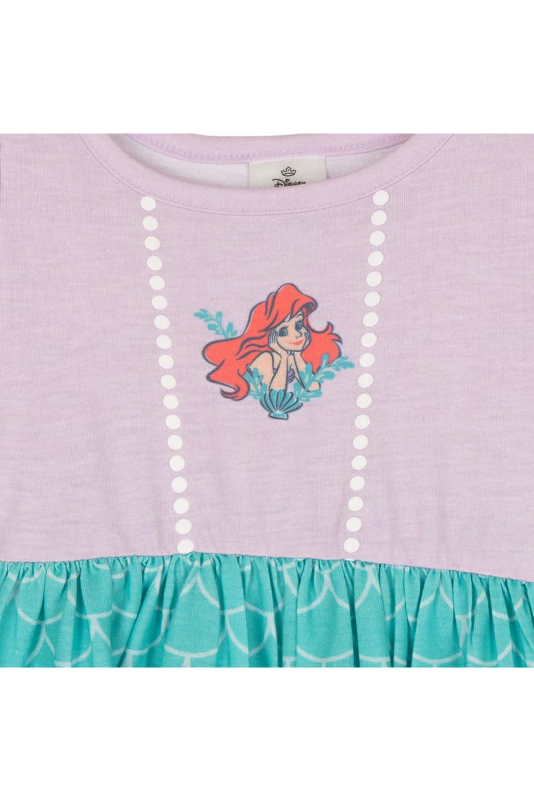 Princess Cosplay Short Sleeve Dress, Alternate, color, Teal Lavender Ariel