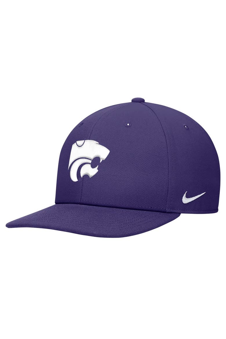 Men's Nike Purple Kansas State Wildcats Pro Snapback Hat, Main, color, Purple