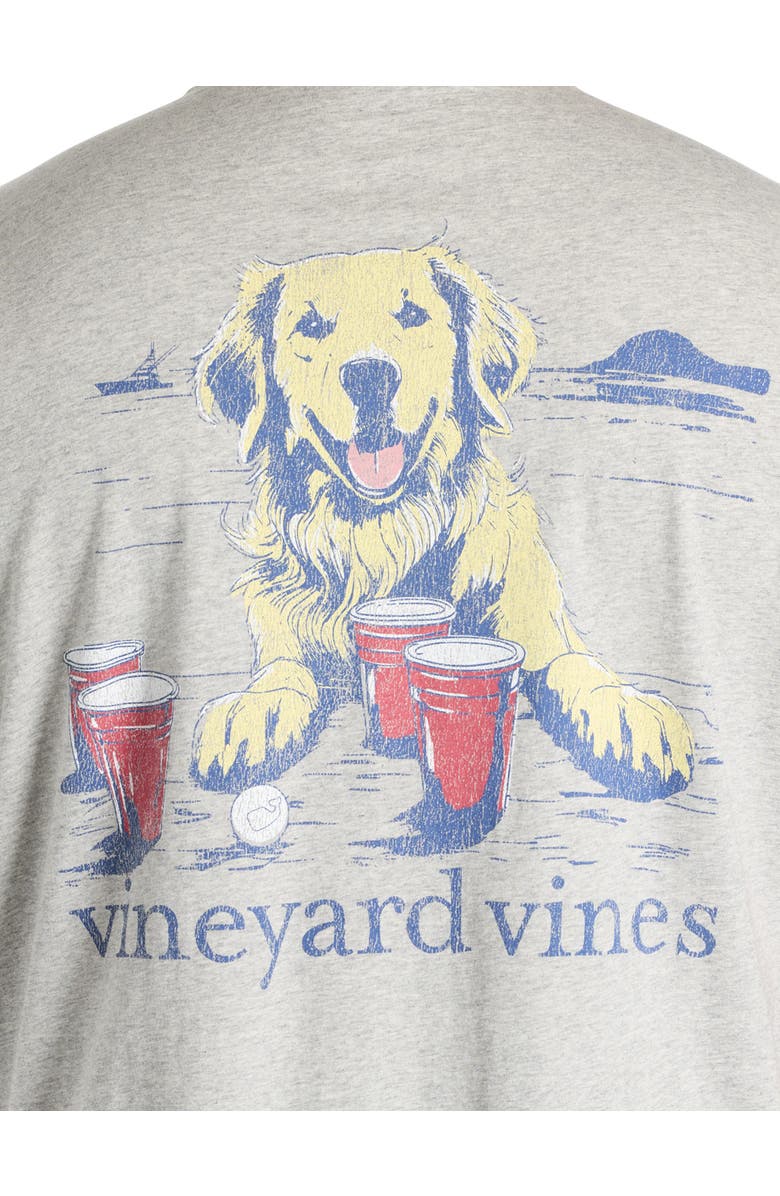 vineyard vines Big & Tall Pup Cup Graphic Tee, Alternate, color, Grey Heather