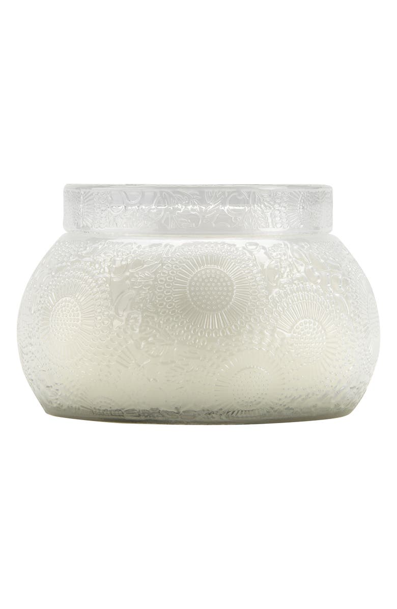 Voluspa Japonica Chawan Bowl Two-Wick Embossed Glass Candle, Alternate, color, Mokara