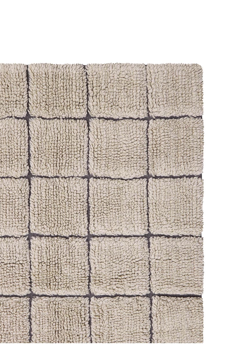 Lorena Canals Woolable Rug Runner  Mosaic, Alternate, color, Sandstone Wool, Grey,Natural