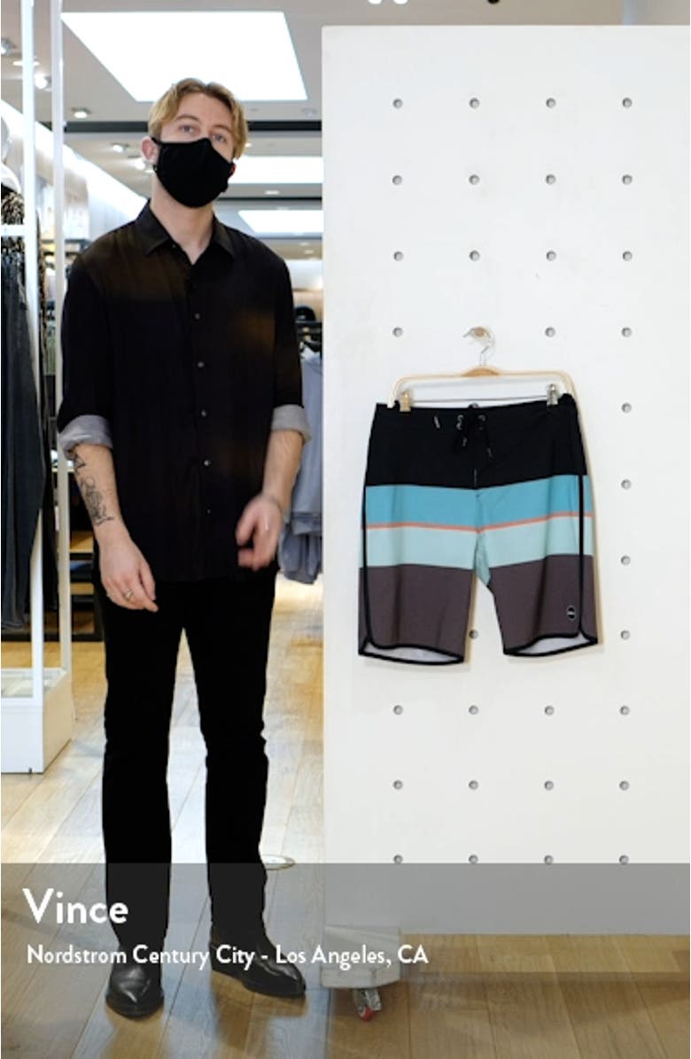 Four Square Water Resistant Stretch Board Shorts, sales video thumbnail