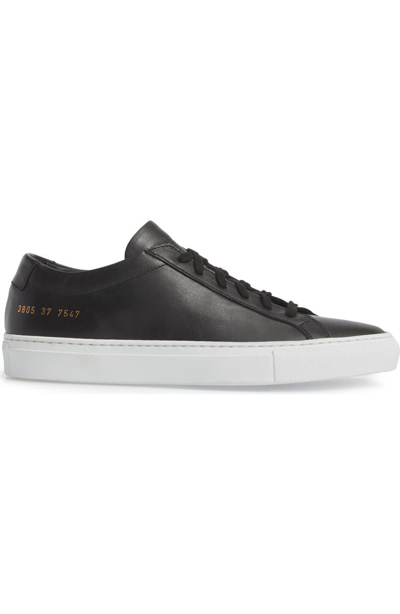 Common Projects Original Achilles Low Sneaker, Alternate, color, Black
