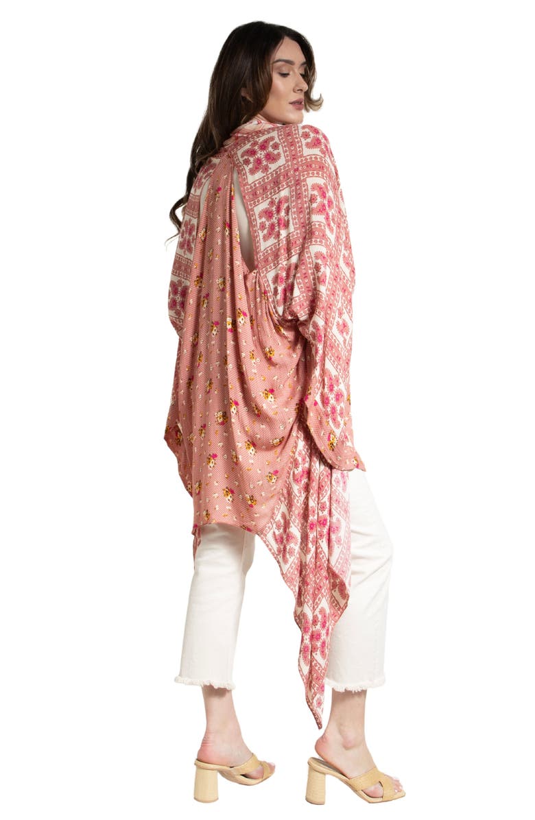 SAACHI Paisley Patchwork Drape Duster, Alternate, color, Ivory