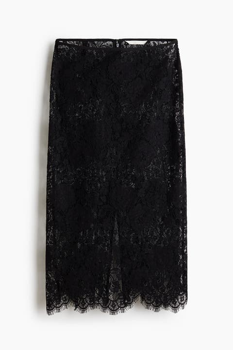 Lace Pencil Skirt