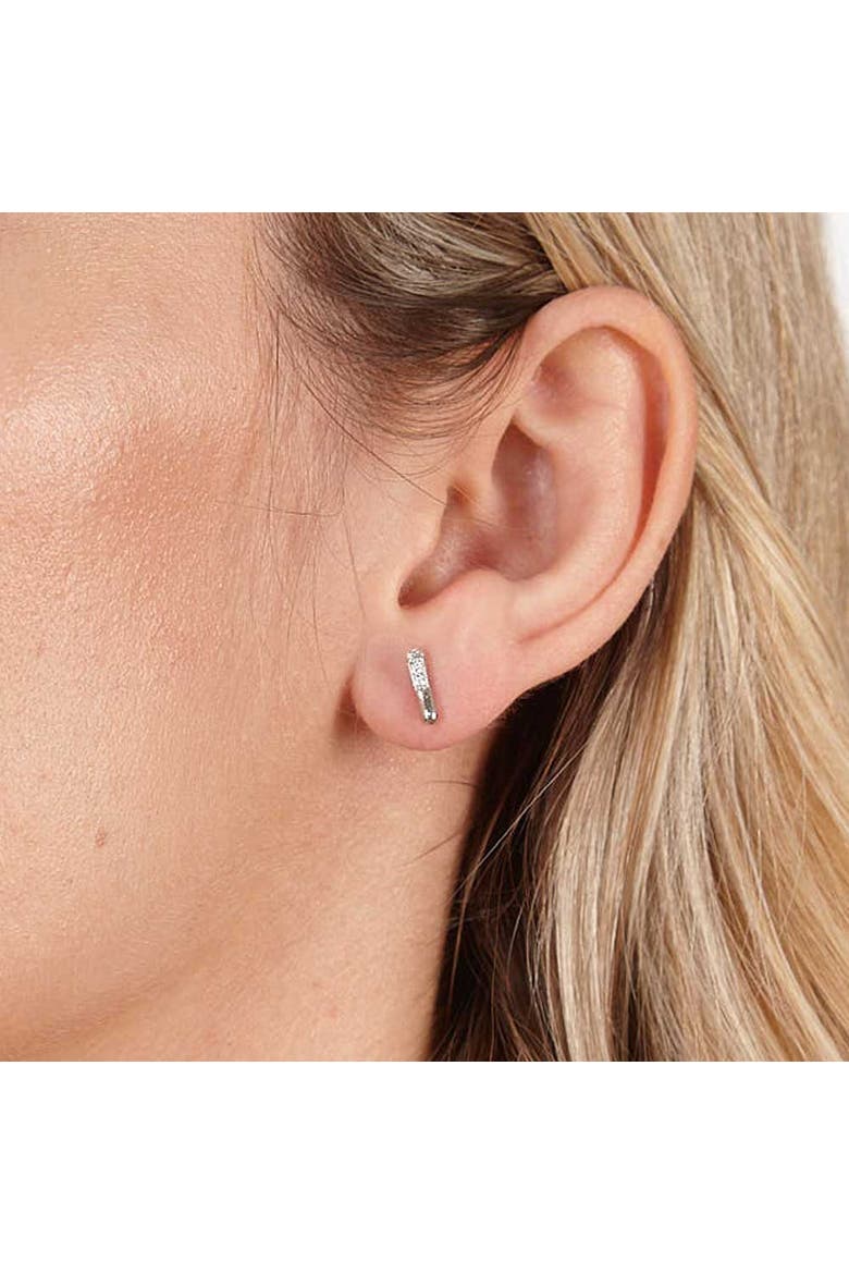 Skinny Drip Mini Studs, Alternate, color, Sterling Silver