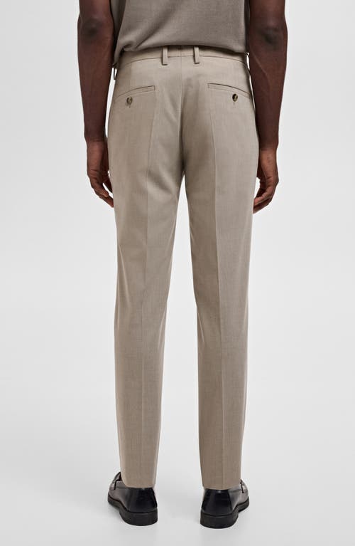 Mango Super Slim Fit Stretch Suit Pants In Gray