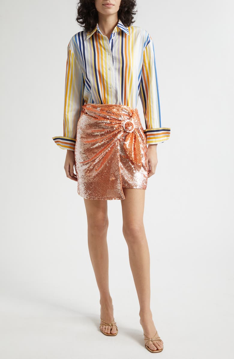 Toccin Dawson Sequin Miniskirt, Alternate, color,