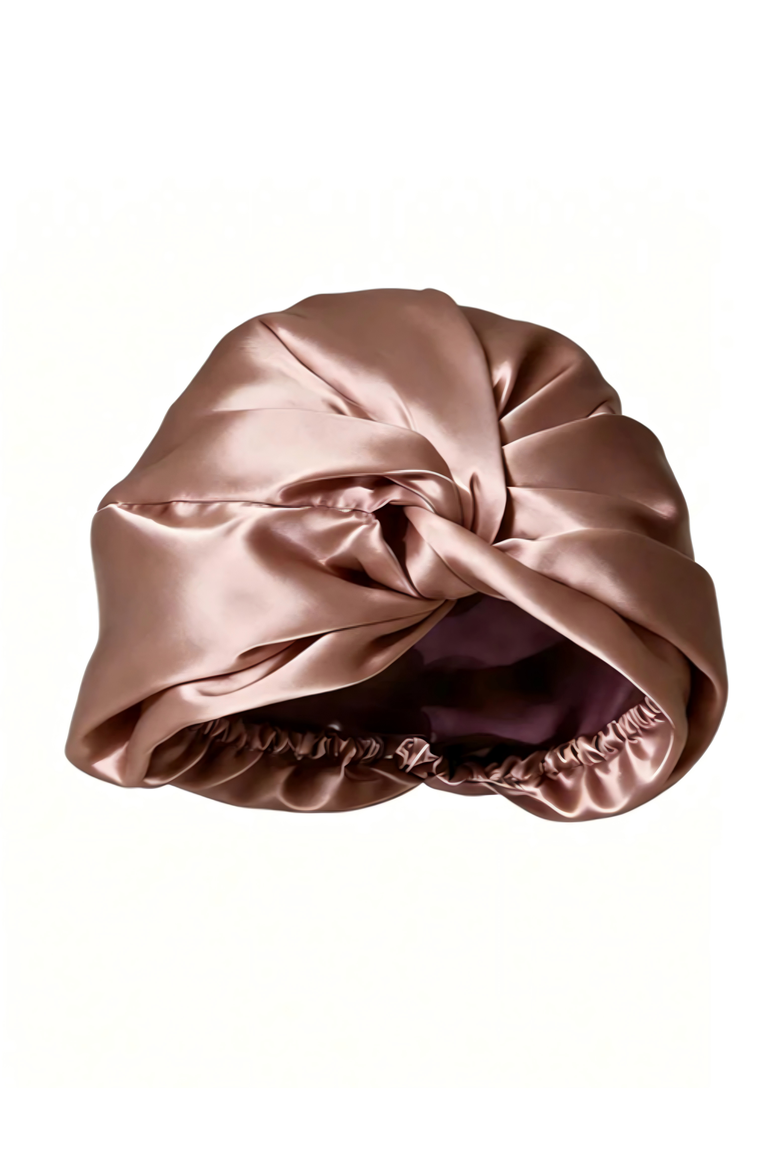22Momme Pure Silk Hair Wrap, Main, color, PaleMauve