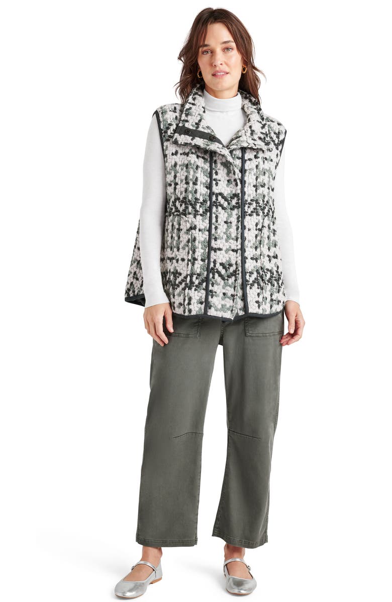 Splendid Basket Weave Vest, Alternate, color, Evergreen Multi