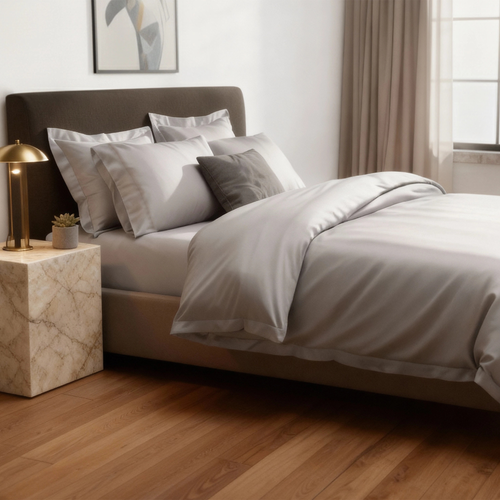 Ela Lane Usa Signature Sateen Hemstitched Sheet Sets In Brown