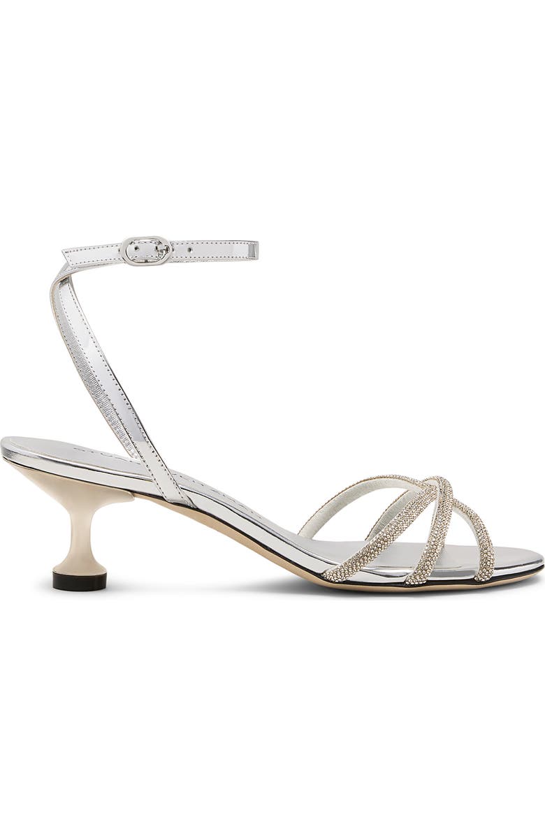 Stuart Weitzman Nudistini Shine Sandal 50, Alternate, color,