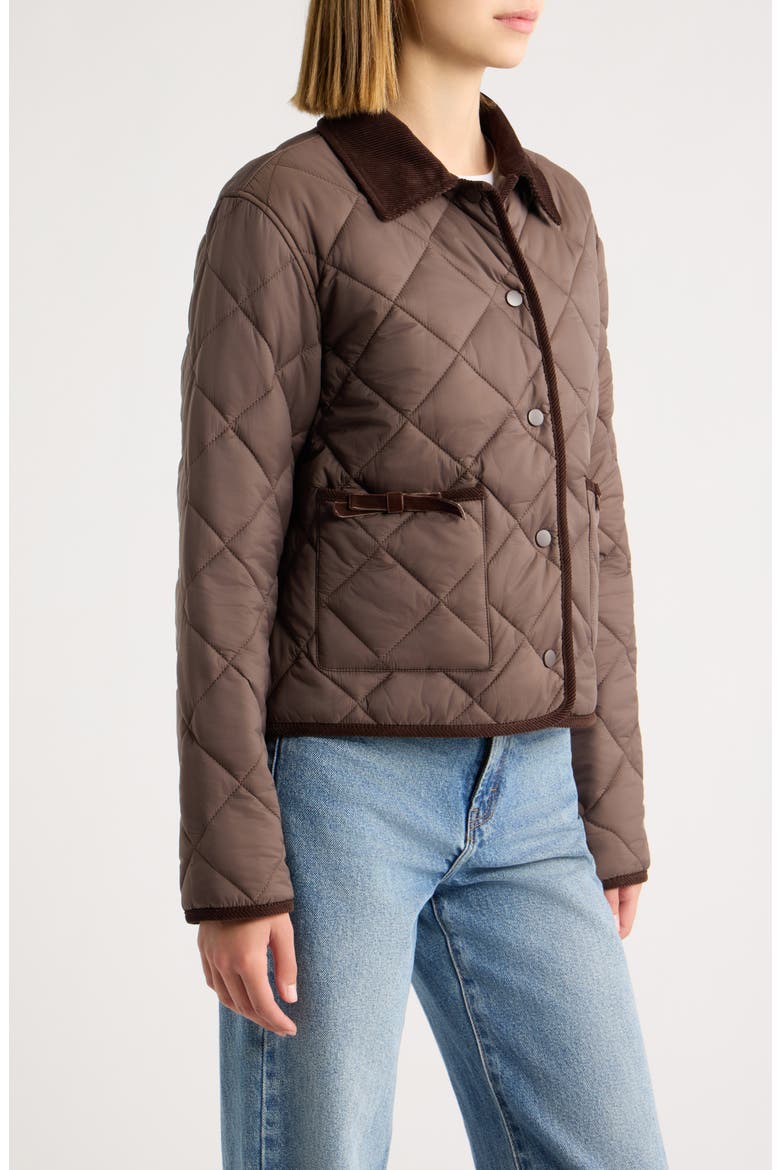 Norinda Quilted Jacket, Alternate, color, FRESH ESPRESSO