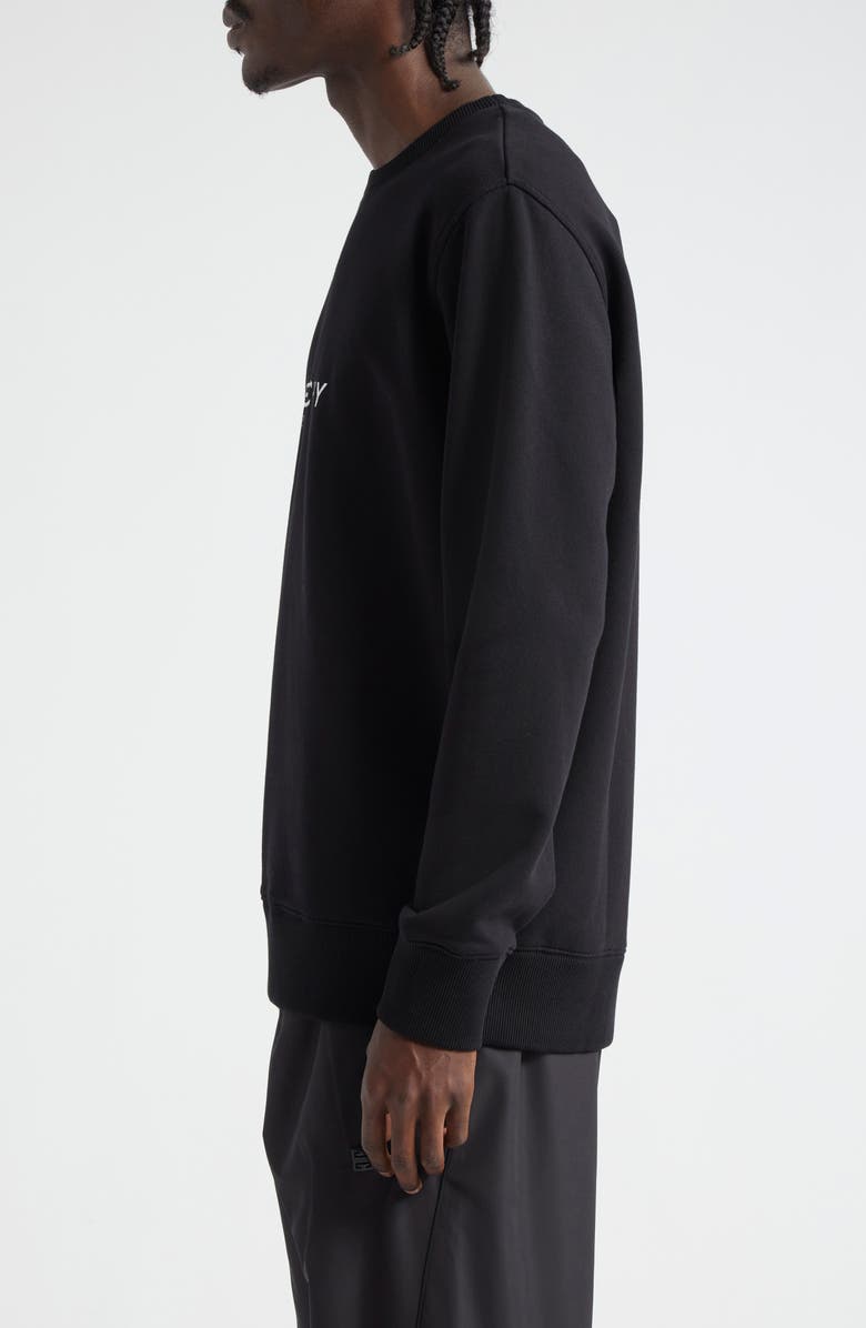 Givenchy Reverse Logo Cotton Crewneck Sweatshirt, Alternate, color,