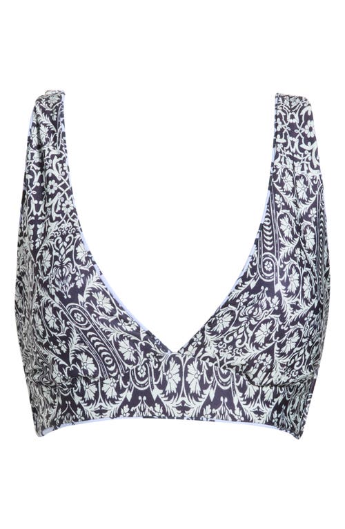 Maaji Sky Vine Odette Reversible Bikini Top In Blue