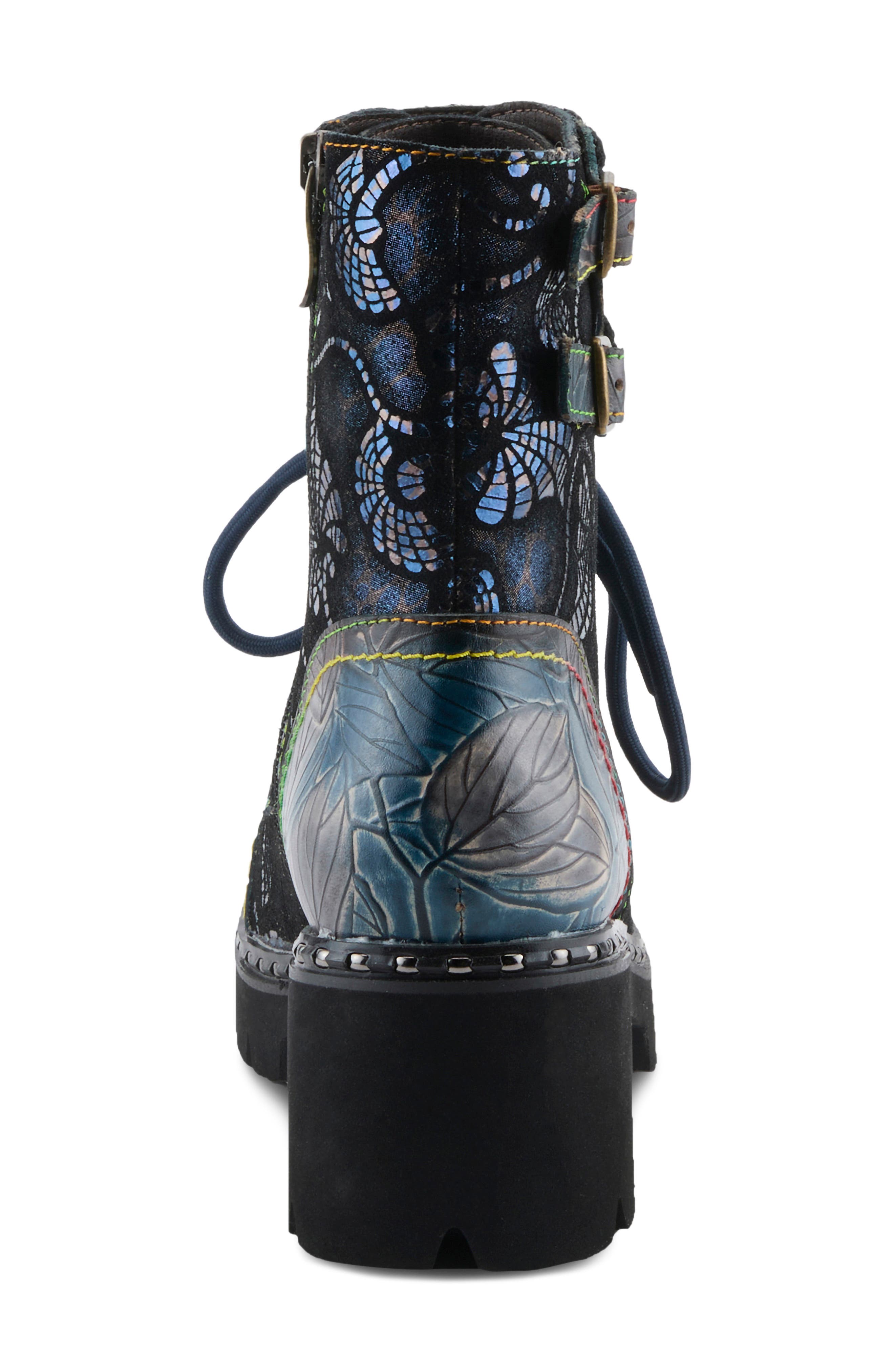 L'Artiste Limitless Cap Toe Bootie, Alternate, color, BLUE MULTI