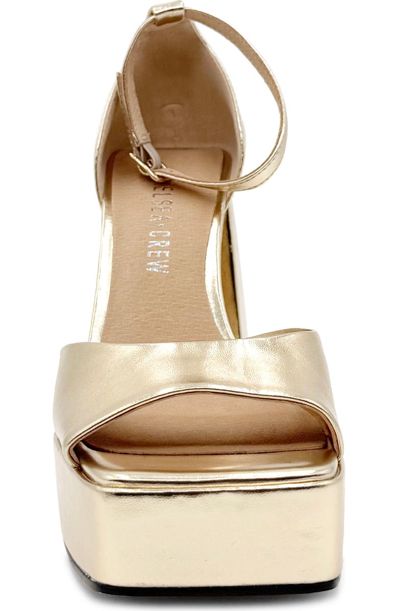 CHELSEA CREW Chaser Platform Pump, Alternate, color, Gold Pu