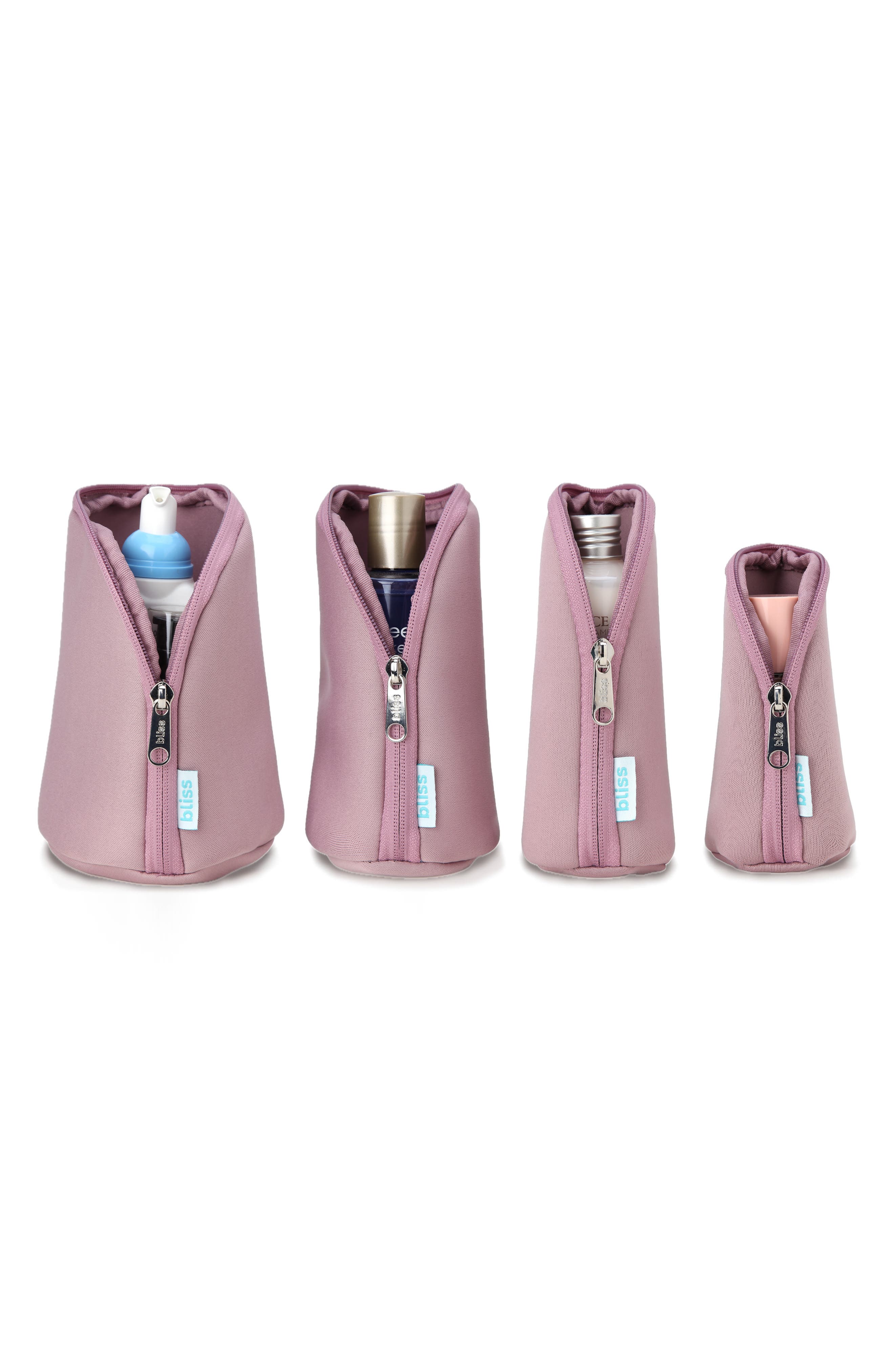 Bliss Four-Piece Bottle Protector Travel Set, Main, color, 