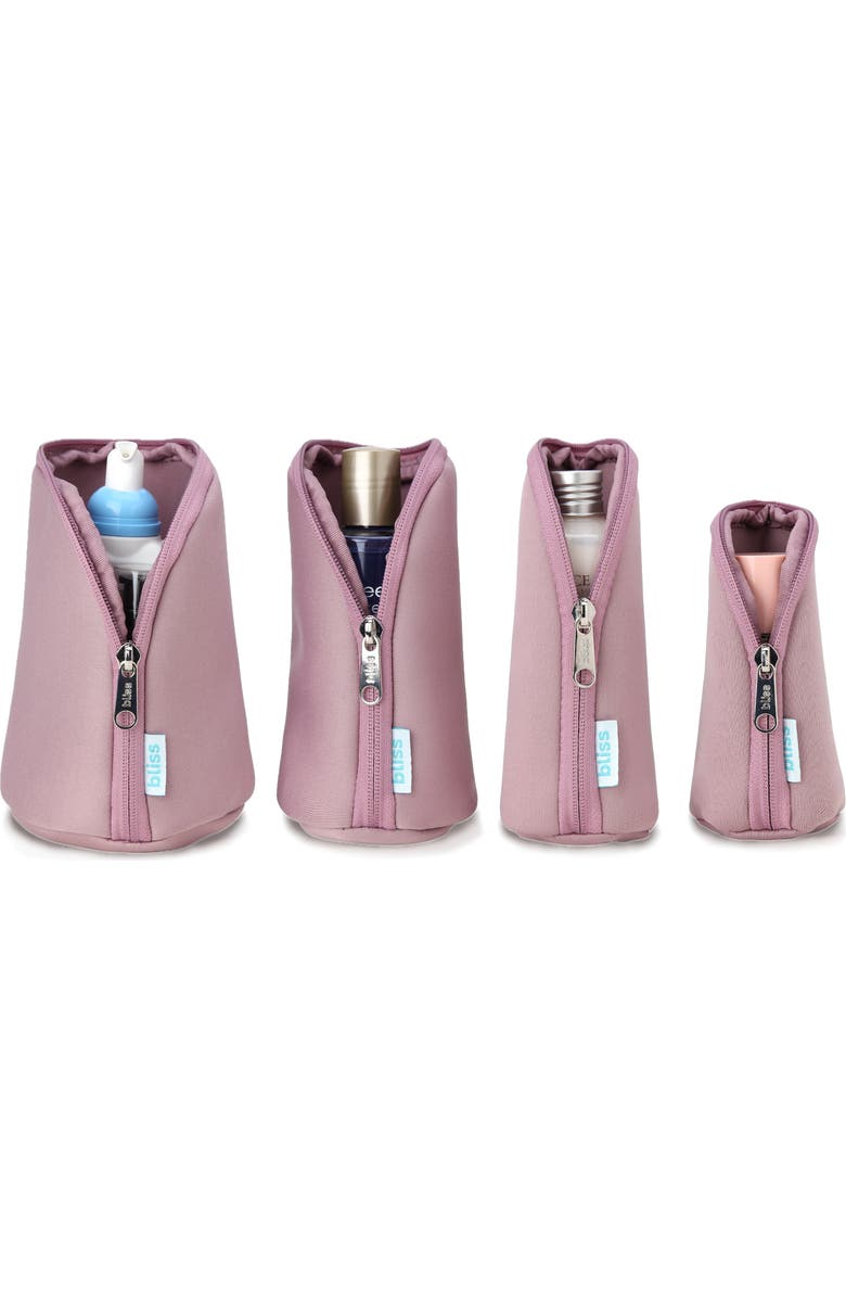 Bliss Four-Piece Bottle Protector Travel Set, Main, color,