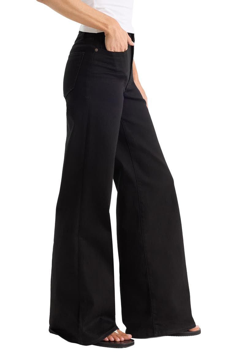Good Waist Never Fade High Waist Palazzo Jeans, Alternate, color, BLACK001