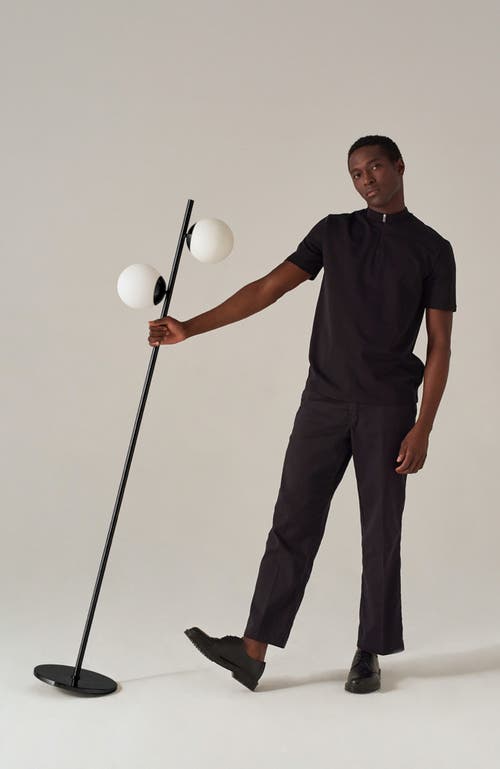 Brightech Sphere 65' Led Contemporary Tree Floor Lamp With Frosted Glass Globes In Classic Black