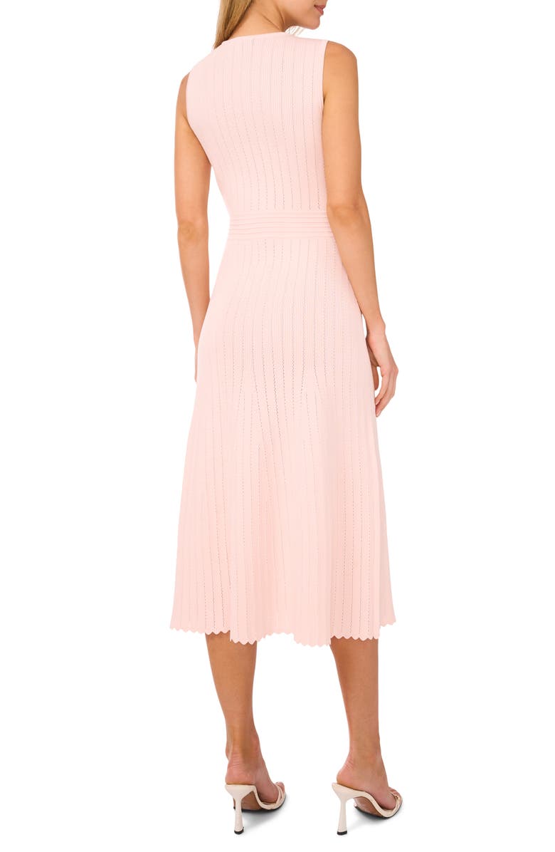 Ted Baker Pointelle Sleeveless Sweater Dress, Alternate, color, Pale Pink