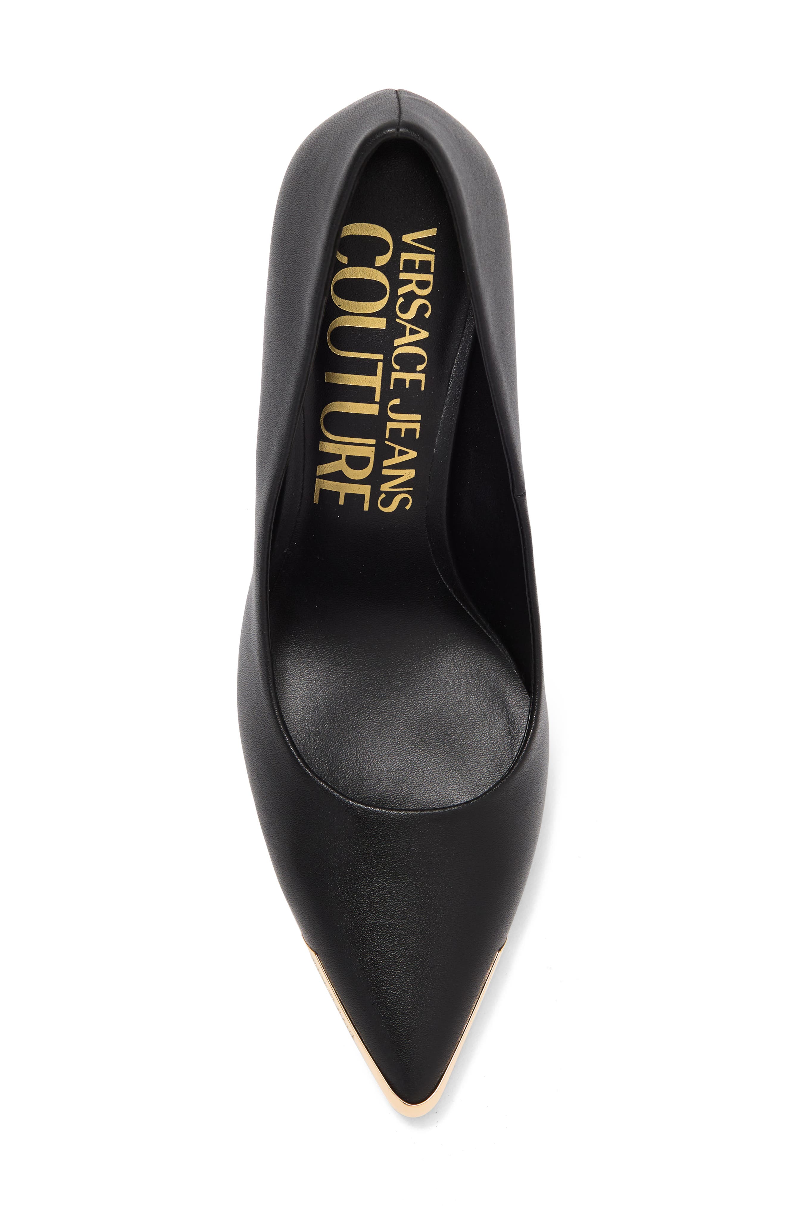 Versace Jeans Pointed Toe Slim Heel Pump, Alternate, color, 