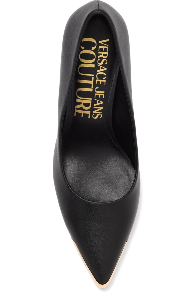 Versace Jeans Pointed Toe Slim Heel Pump, Alternate, color,