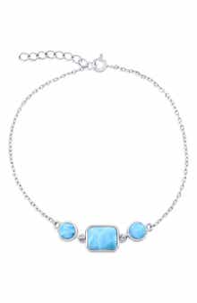 SIMONA Sterling Silver Larimar Bracelet