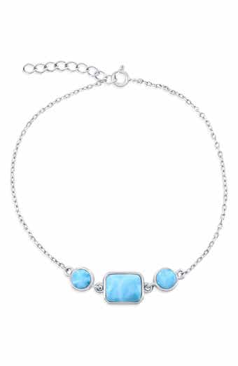 Sterling Silver Larimar Bracelet