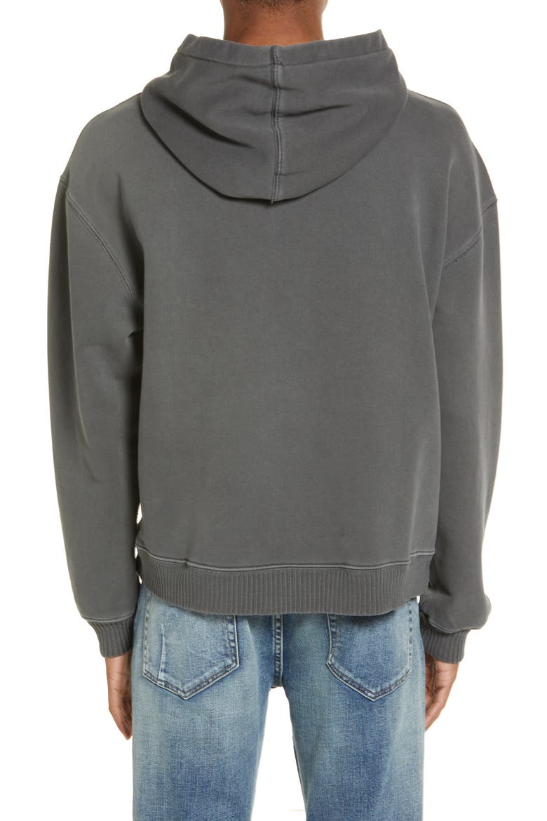 Core Oversize Organic Cotton Brushed Terry Hoodie, Alternate, color, GREY