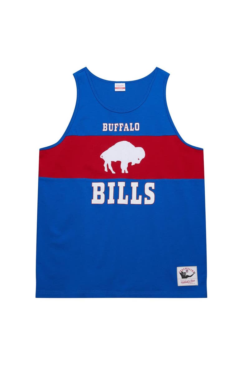 Men's Mitchell & Ness Royal Buffalo Bills Retro Colorblock Tank Top, Alternate, color, Royal
