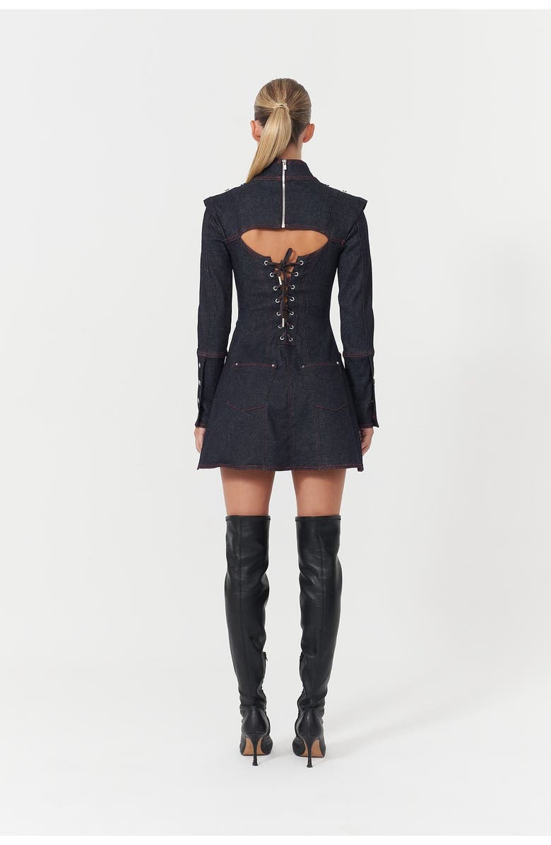 Jendue Harvey Mini Dress, Alternate, color, Deep Blue