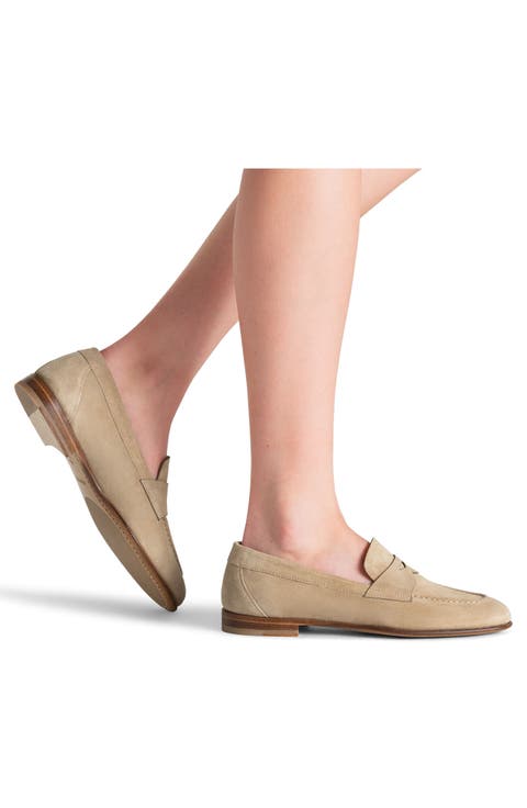 Sonya Suede Penny Loafer
