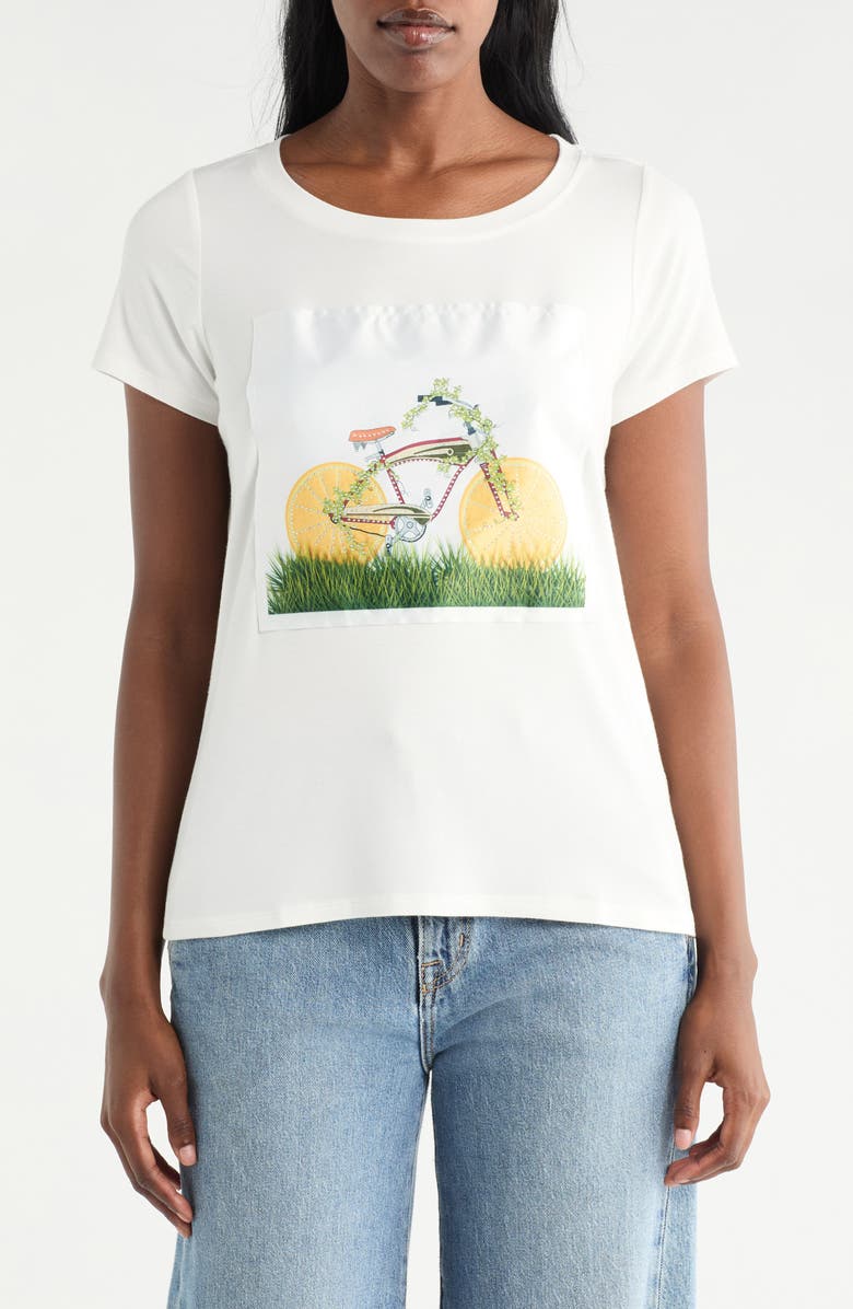 CYRUS Bicycle Graphic T-Shirt, Main, color, Bone