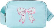 Sweet Wink Sky Floral Bow Patch Belt Bag