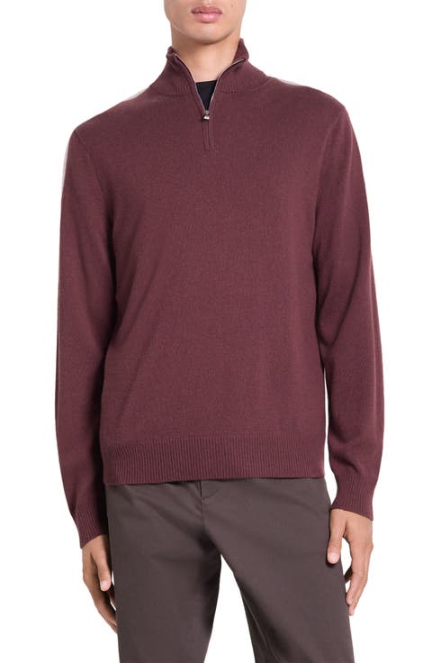Hilles Quarter Zip Cashmere Sweater
