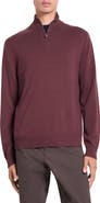 Theory Hilles Quarter Zip Cashmere Sweater