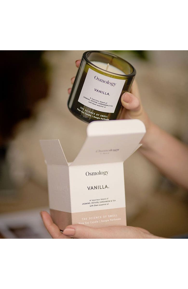Osmology Vanilla Scented Candle, Alternate, color, Green