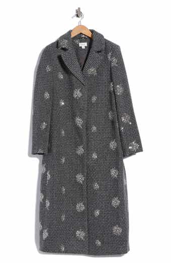 Sequin Starburst Bouclé Coat