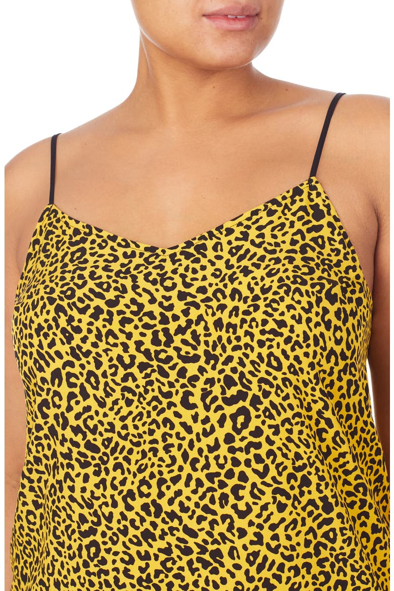 Marissa Longline Chemise, Alternate, color, YELLOW LEOPARD