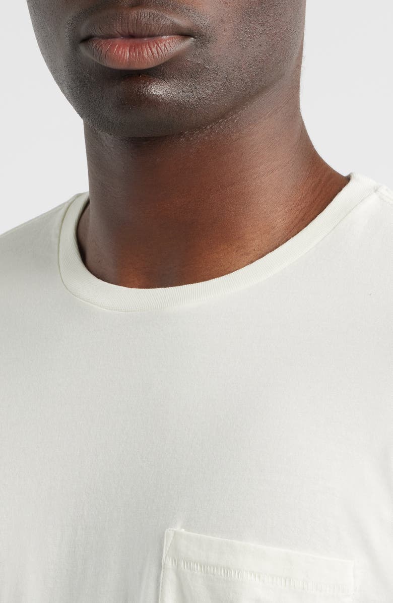 rag & bone Classic Fit Garment Dye Pocket T-Shirt, Alternate, color, Chalk