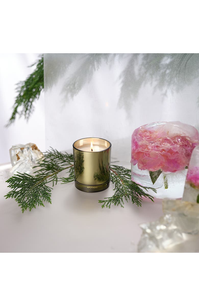 APOTHEKE Black Cypress Petite Scented Candle, Alternate, color, Green