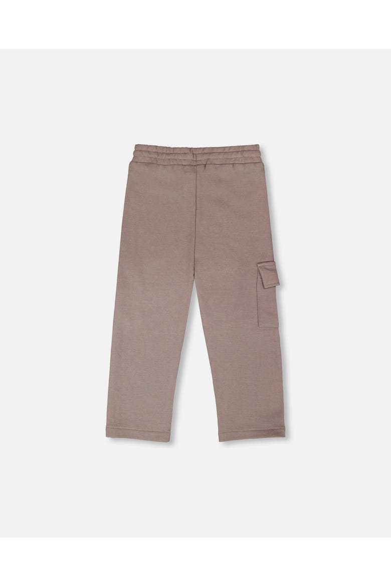 French Terry Sweatpants with Cargo Pocket, Alternate, color, Taupe