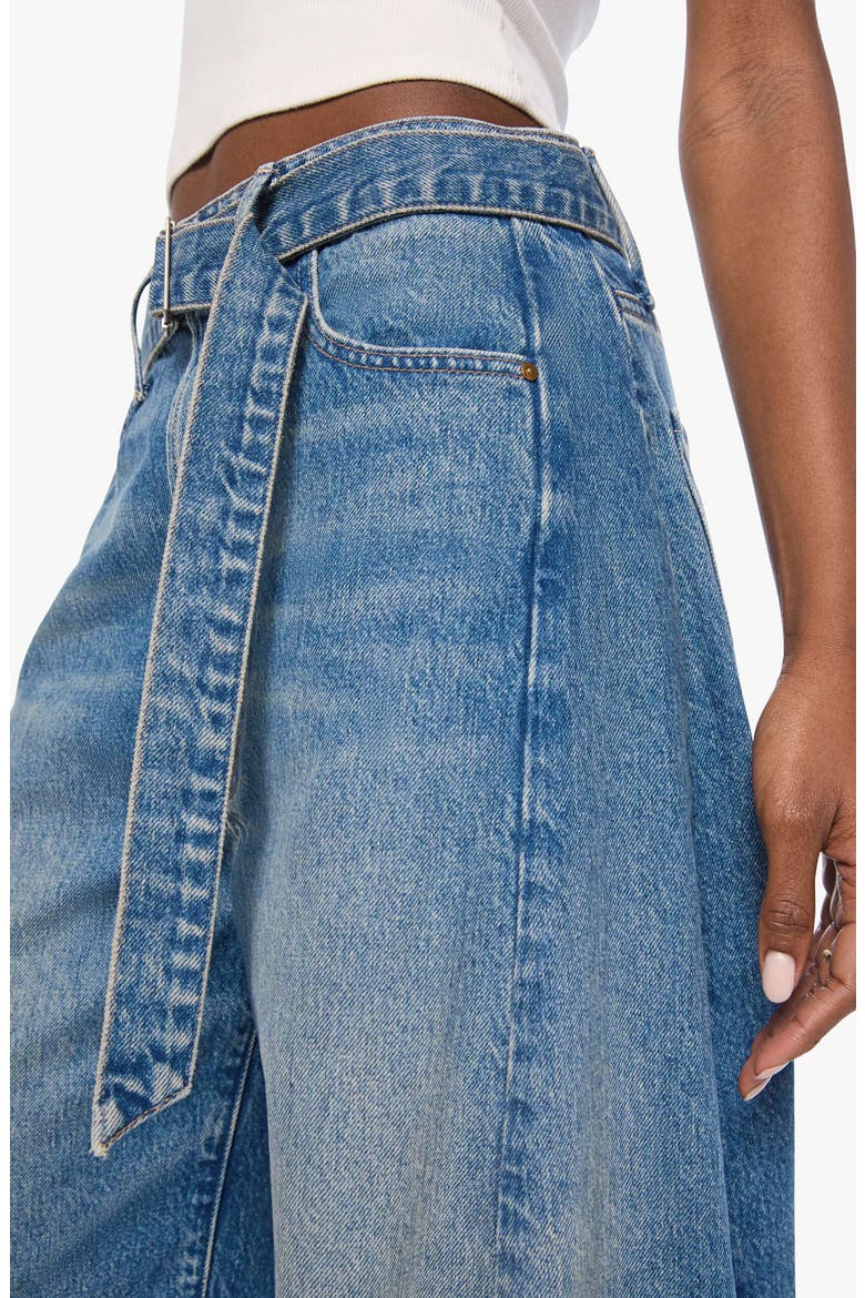 The Belted Spoonful High Waist Wide Leg Jeans, Alternate, color, TOOTSIE