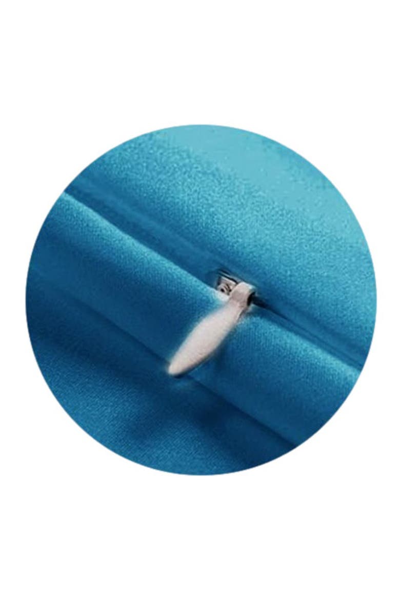 22Momme Mulberry Silk Hidden Zipper Pillowcase, Main, color, Teal