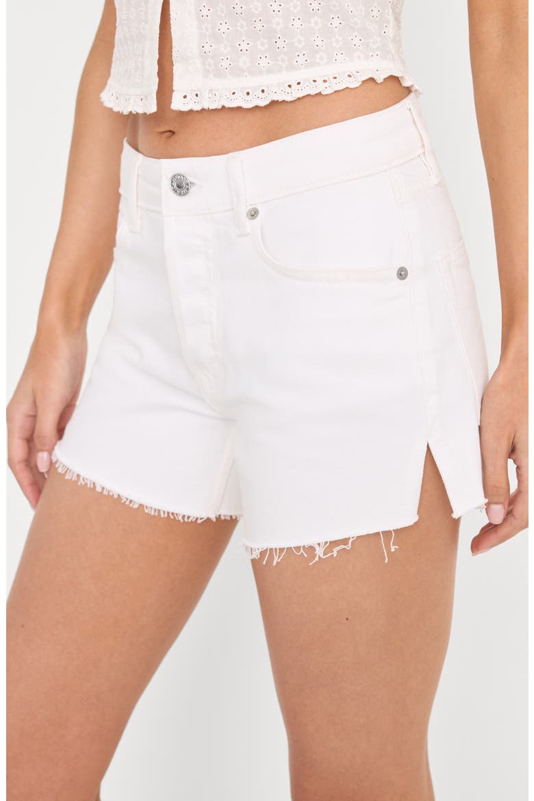 Cutoff Denim Shorts, Alternate, color, WHITE001